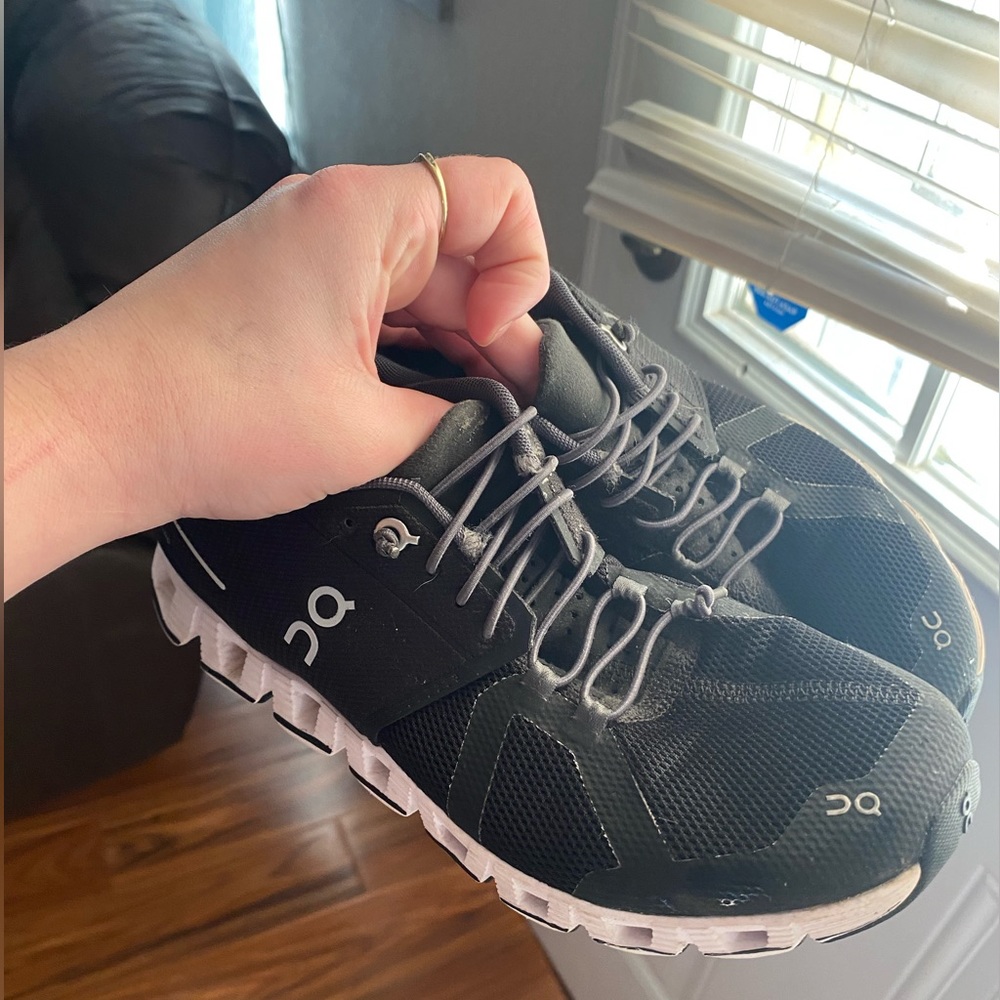 On cloud running shoes